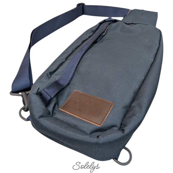 The North Face Field Bag Adjustable Crossbody 7L Blue RARE Large Original Style - Picture 4 of 12